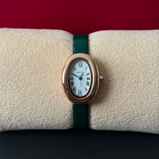 Cartier Baignoire Classic - Emerald Green Rose Gold