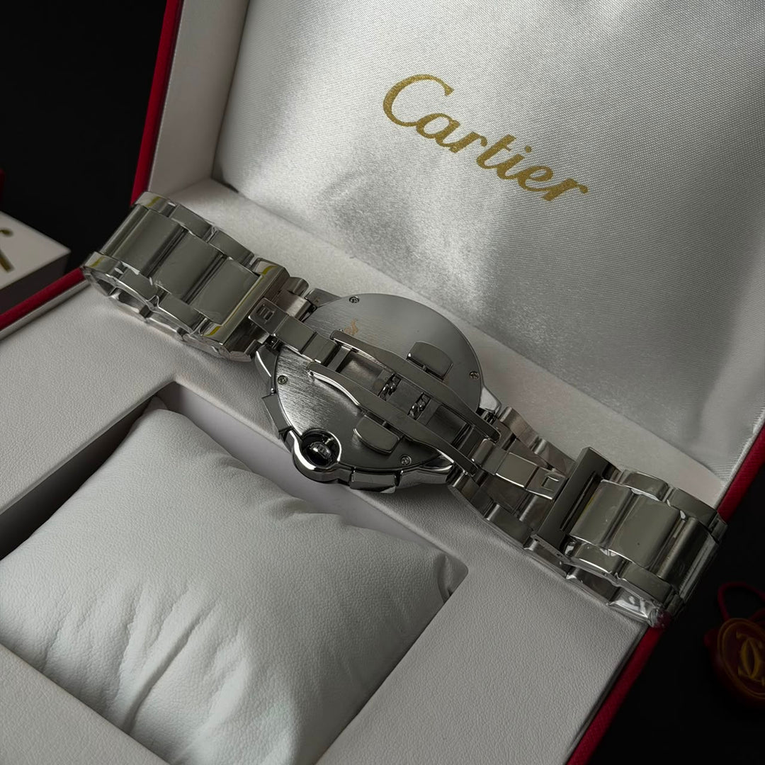 Cartier Ballon Bleu Chronograph For Him - Silver Black