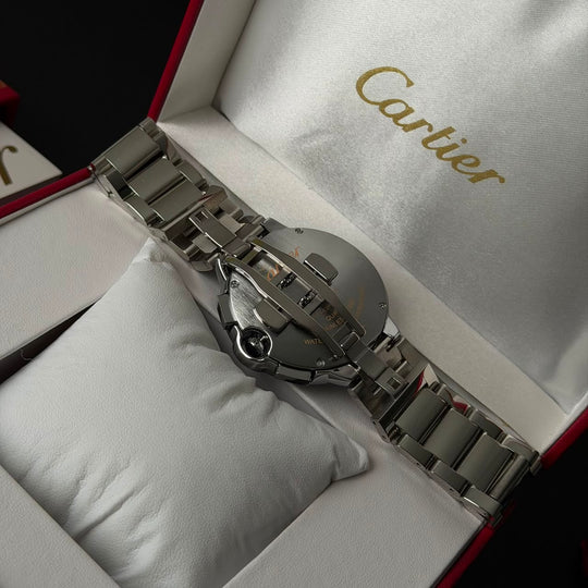 Cartier Ballon Bleu Chronograph For Him  - Silver White