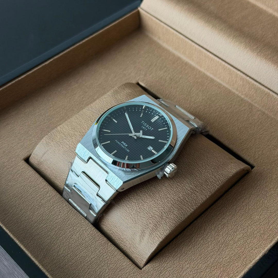 Tissot PRX Powermatic 80 - Silver Black Dial