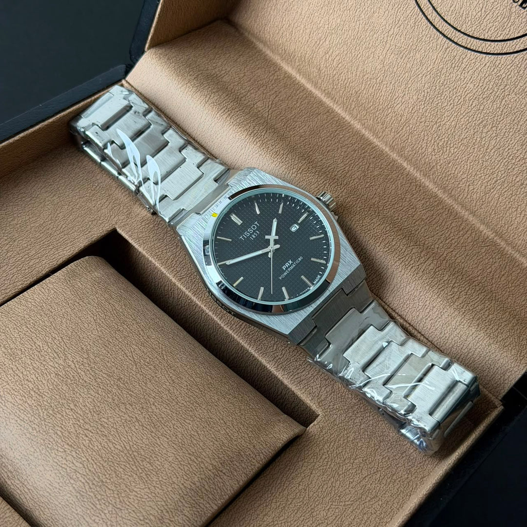 Tissot PRX Powermatic 80 - Silver Black Dial