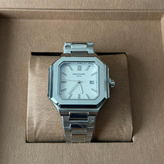 Patek Philippe Nautilus Style - Silver White Dial