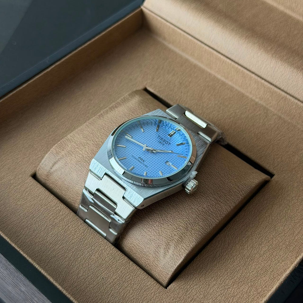 Tissot PRX Style – Silver Ice Blue Dial