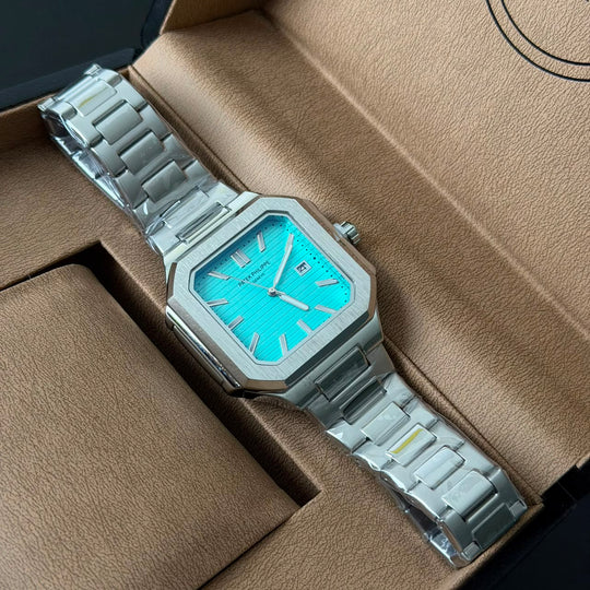 Patek Philippe Nautilus Style – Silver Tiffany Blue Dial