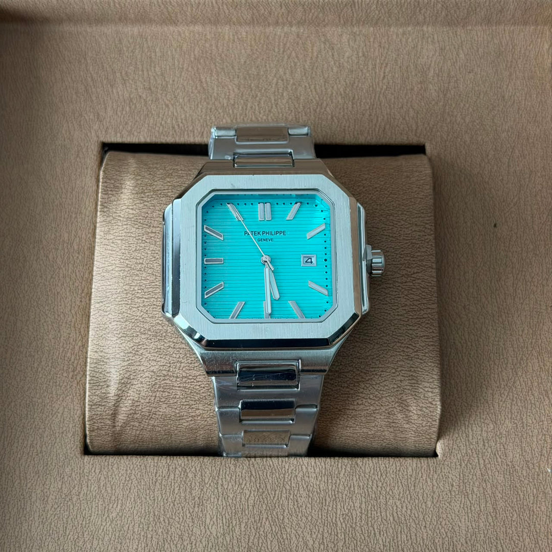 Patek Philippe Nautilus Style – Silver Tiffany Blue Dial
