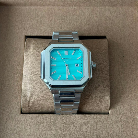 Patek Philippe Nautilus Style – Silver Tiffany Blue Dial