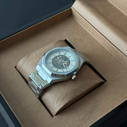 Tissot PRX Skeleton Style – Silver White Dial