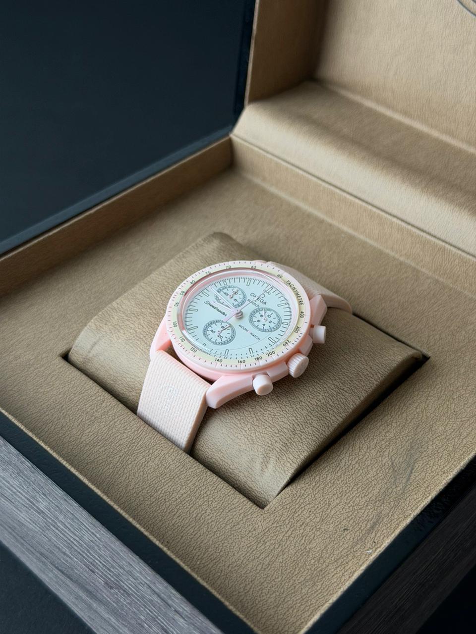 Omega × Swatch MoonSwatch – Mission to Venus Pink Edition