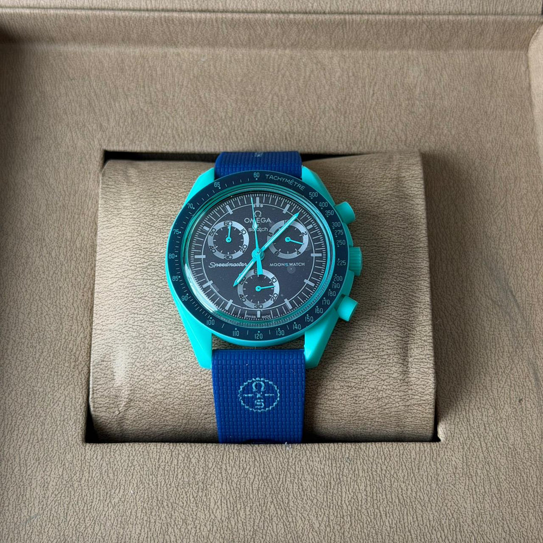 Omega × Swatch MoonSwatch – Mission on Earth Turquoise Edition