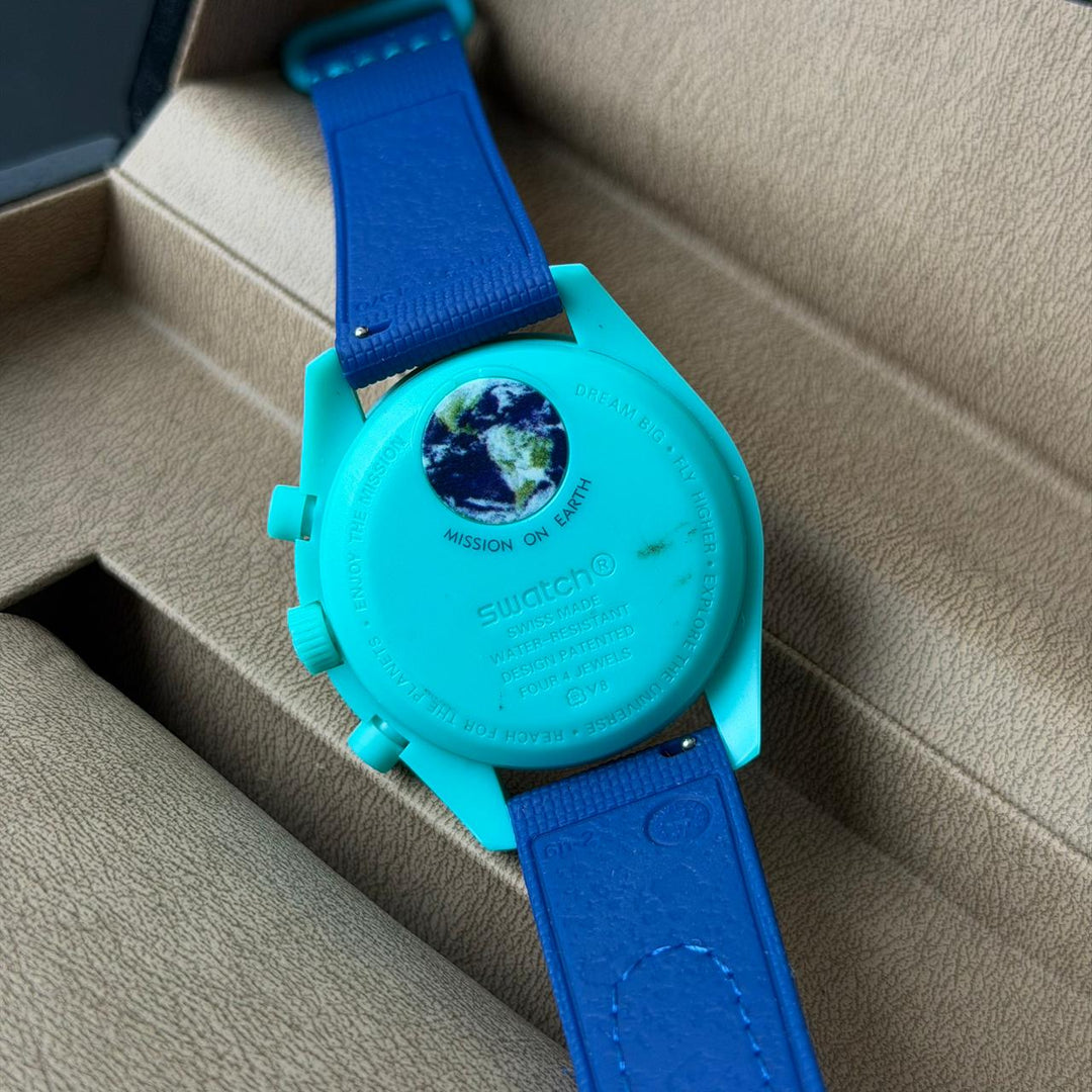 Omega × Swatch MoonSwatch – Mission on Earth Turquoise Edition