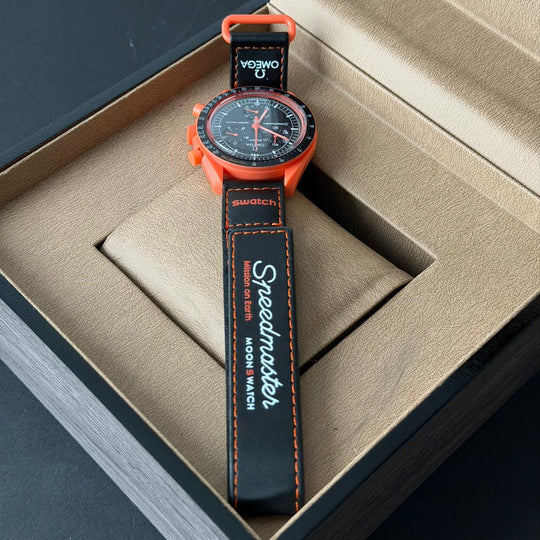 Omega × Swatch MoonSwatch – Mission on Earth Lava Edition