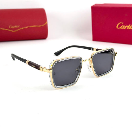 Cartier Santos Square – Gold &amp; Black
