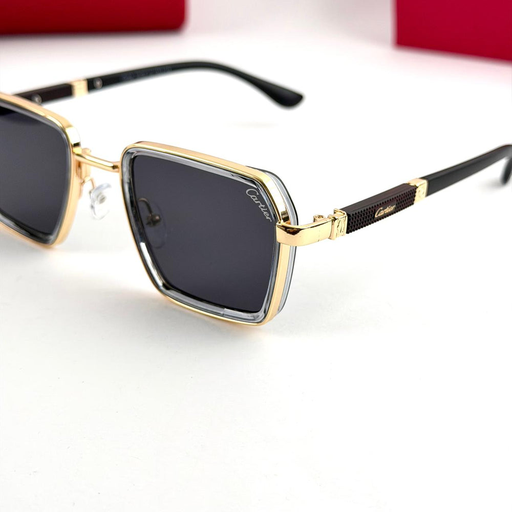 Cartier Santos Square – Gold & Black