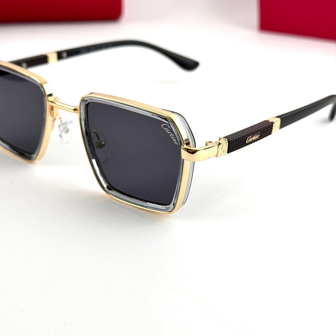 Cartier Santos Square – Gold &amp; Black