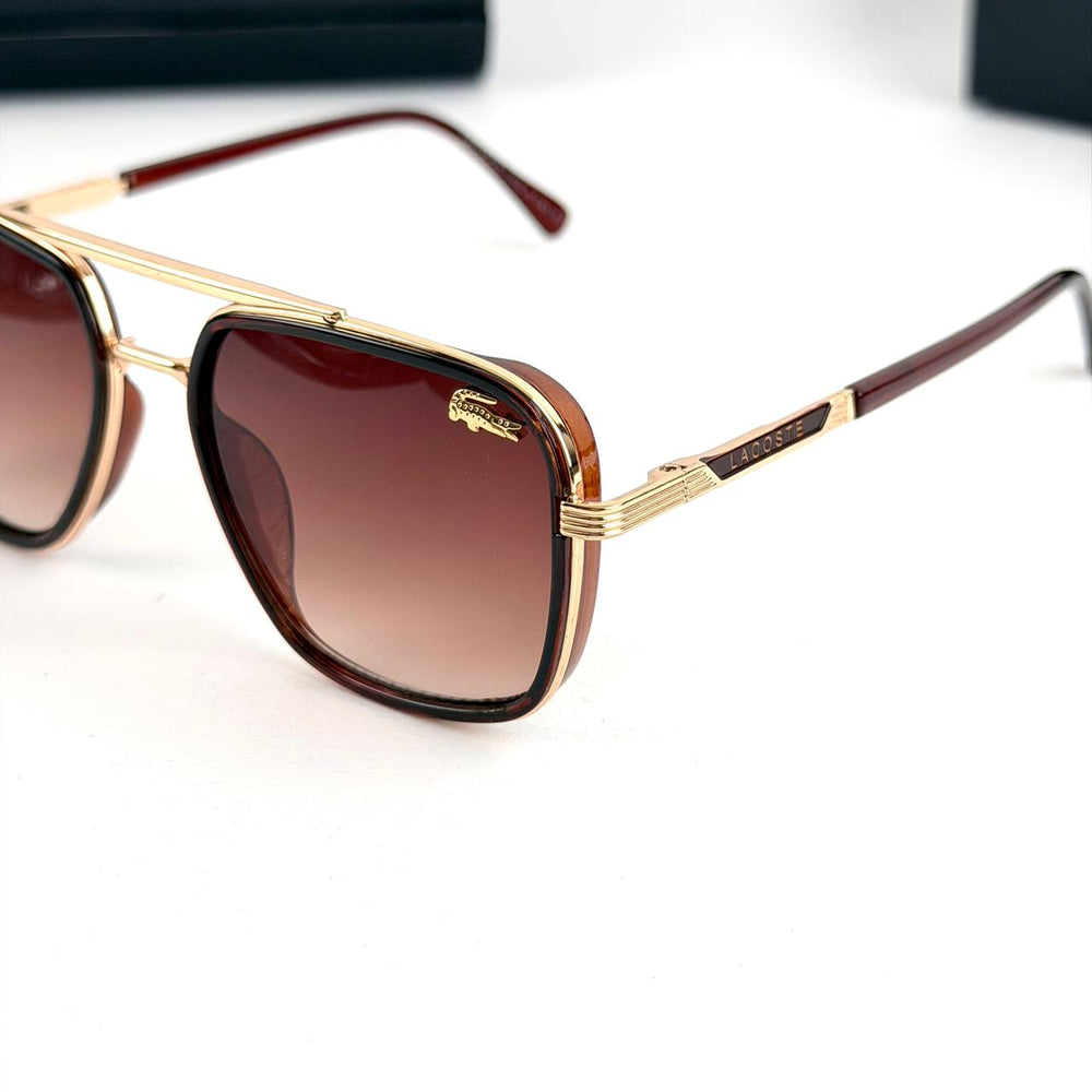 Lacoste Aviator Square – Brown Gradient