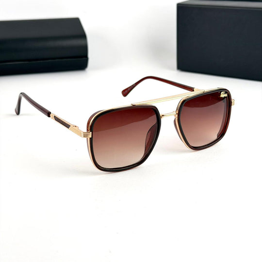 Lacoste Aviator Square – Brown Gradient
