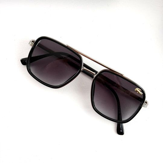 Lacoste Square Aviator – Black/Silver Gradient