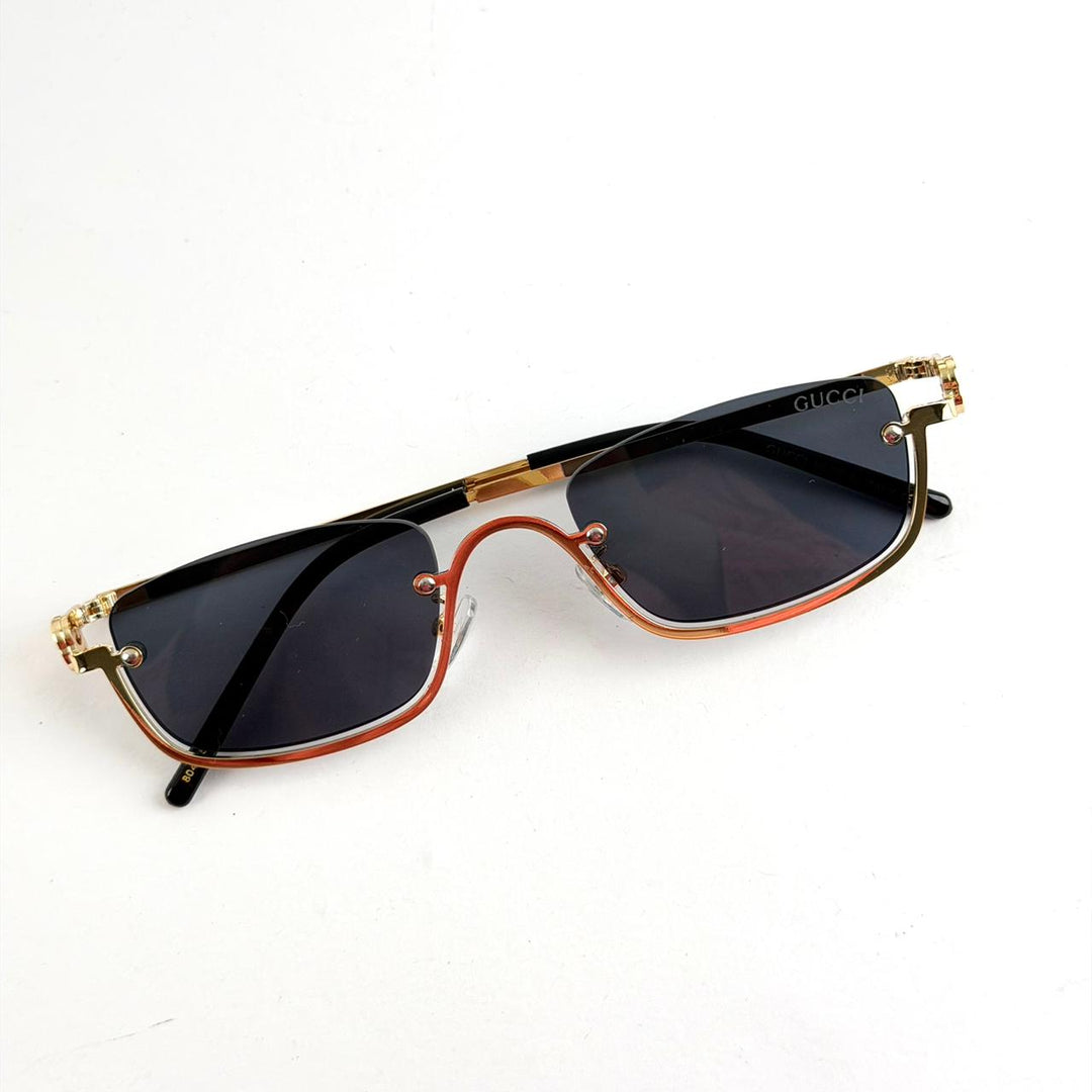 Gucci Rimless Rectangle – Gold/Black