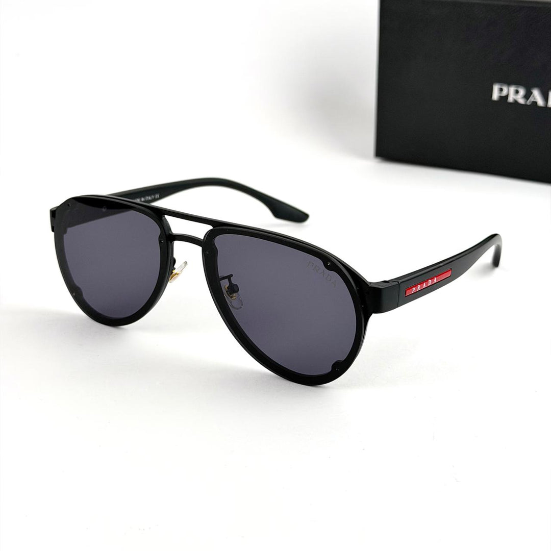 Prada Linea Rossa Aviator – Black