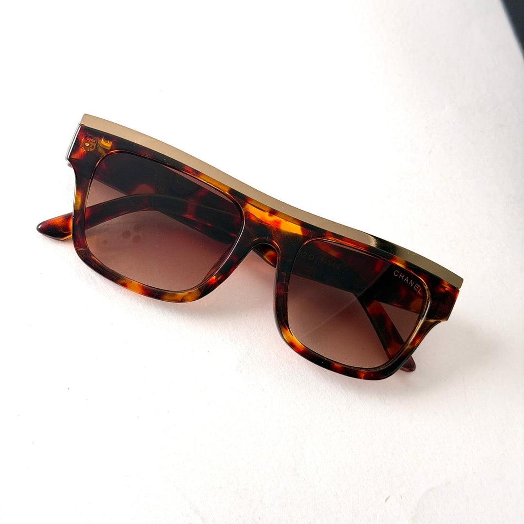 Chanel Gold Line – Tortoise Brown