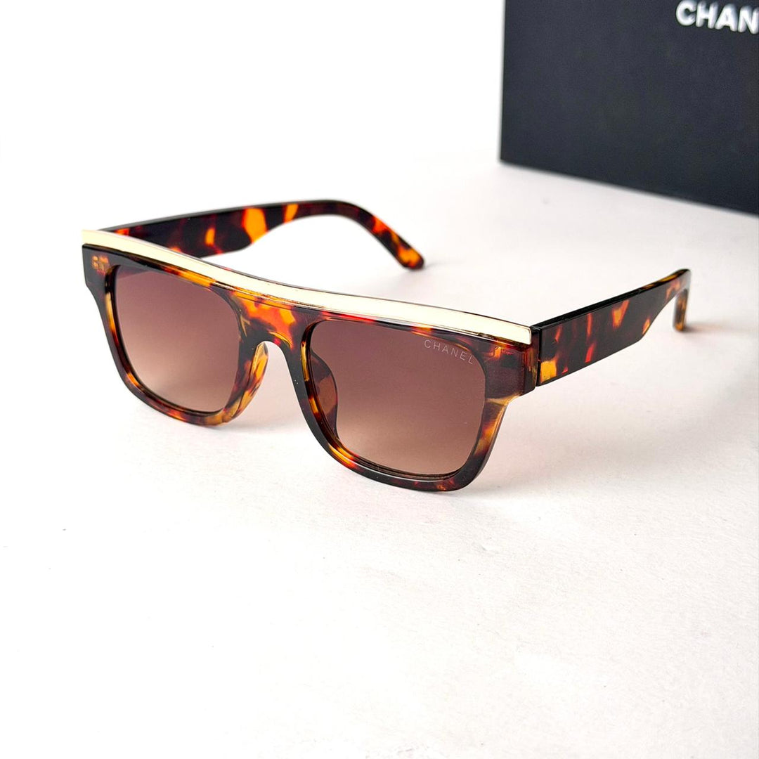 Chanel Gold Line – Tortoise Brown