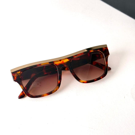 Chanel Gold Line – Tortoise Brown
