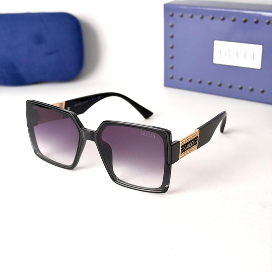GUCCI Signature Square – Black Violet Gradient