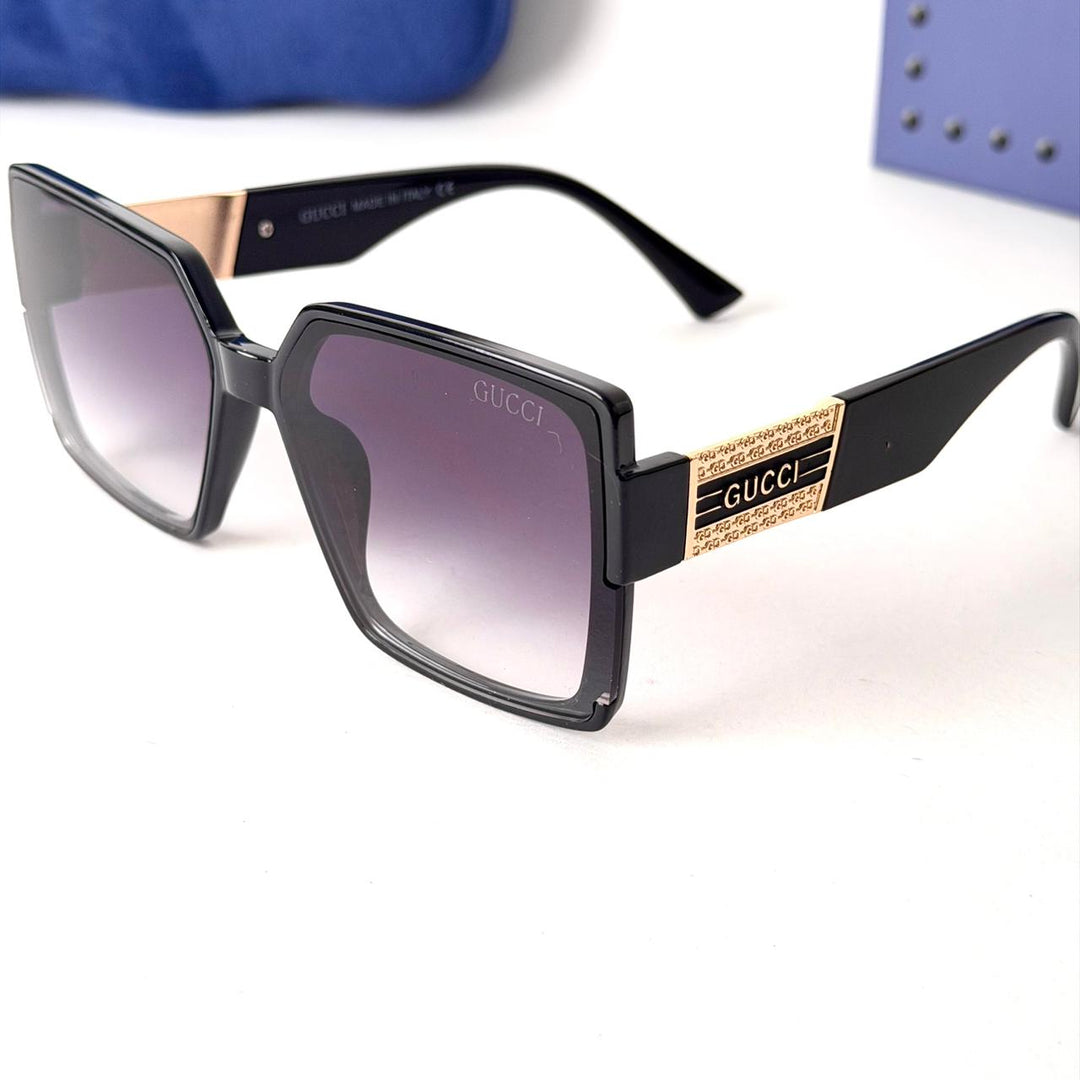 GUCCI Signature Square – Black Violet Gradient