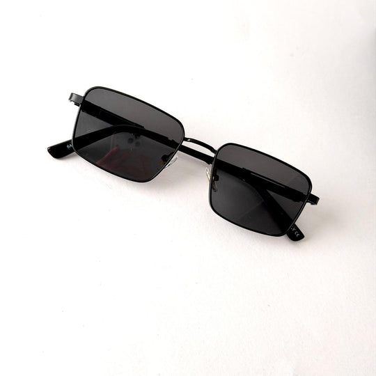 Emporio Armani Metro Square – Matte Black / Smoke Grey