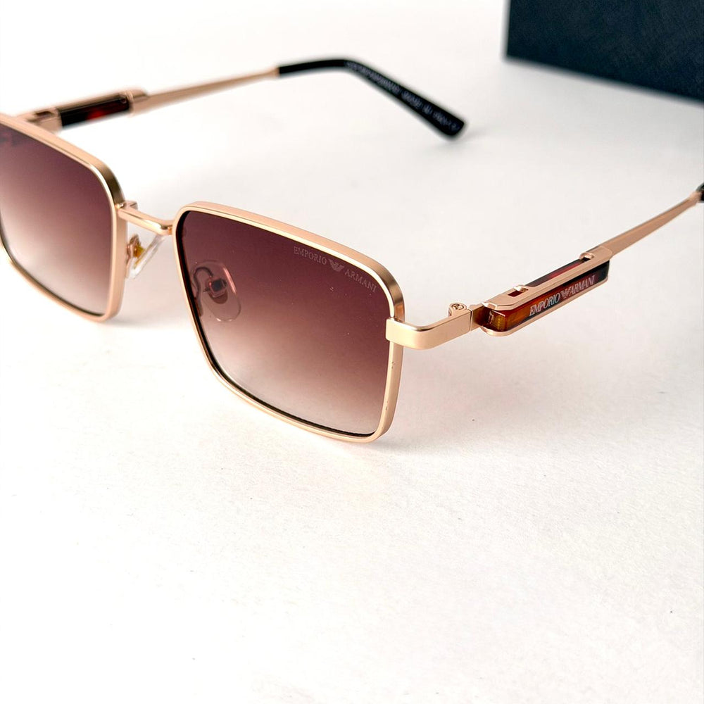 Emporio Armani Metro Square – Rose Gold / Brown Gradient