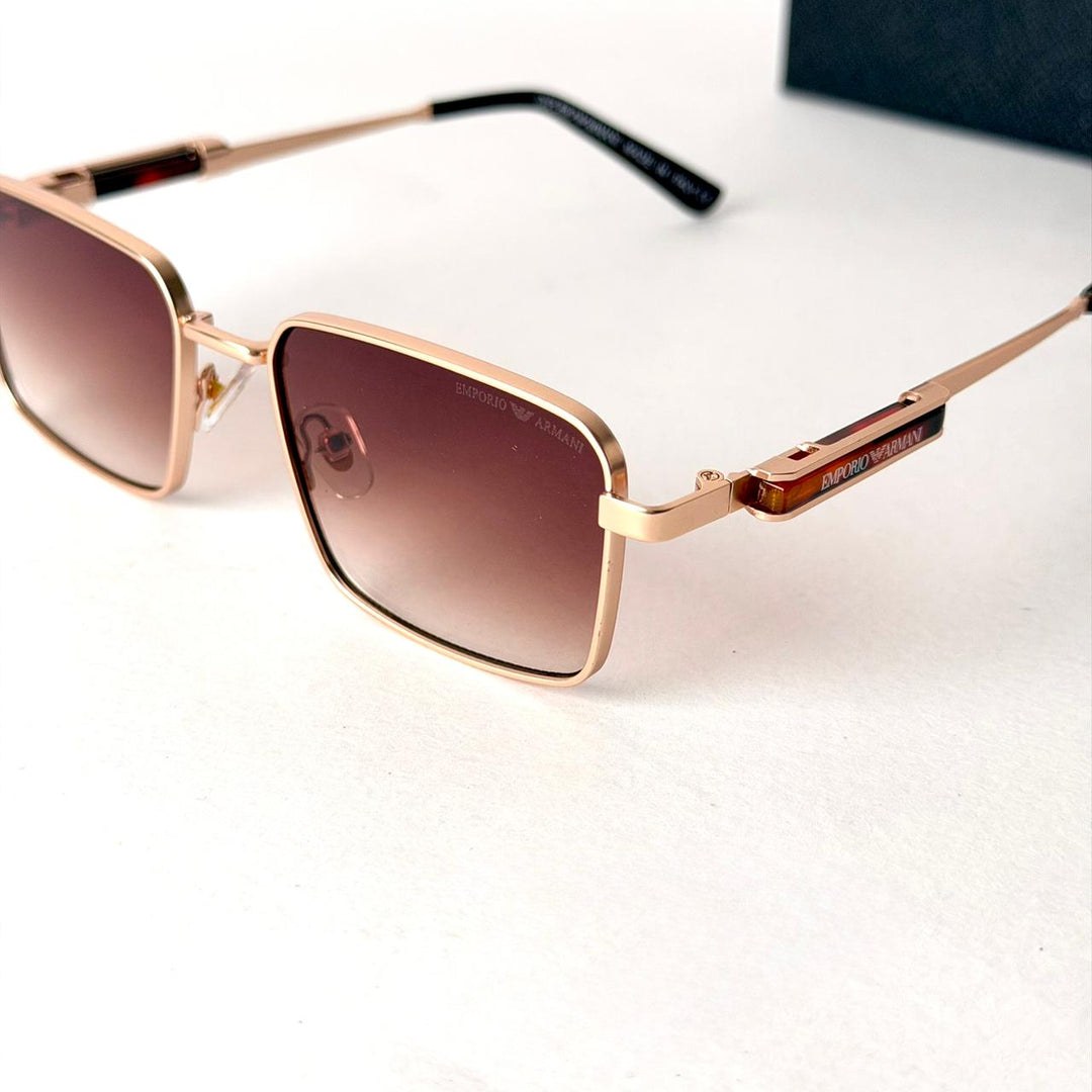 Emporio Armani Metro Square – Rose Gold / Brown Gradient