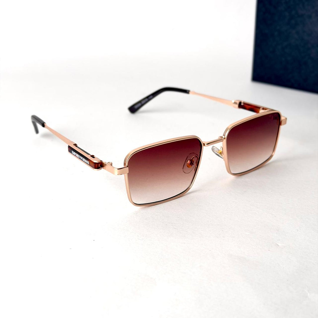 Emporio Armani Metro Square – Rose Gold / Brown Gradient