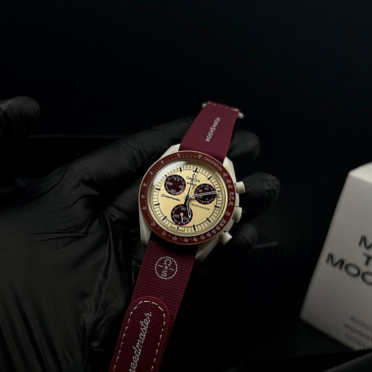 Omega MoonSwatch Mission to Pluto – Burgundy