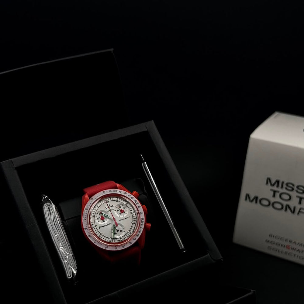 Omega MoonSwatch Mission to Mars – Red White