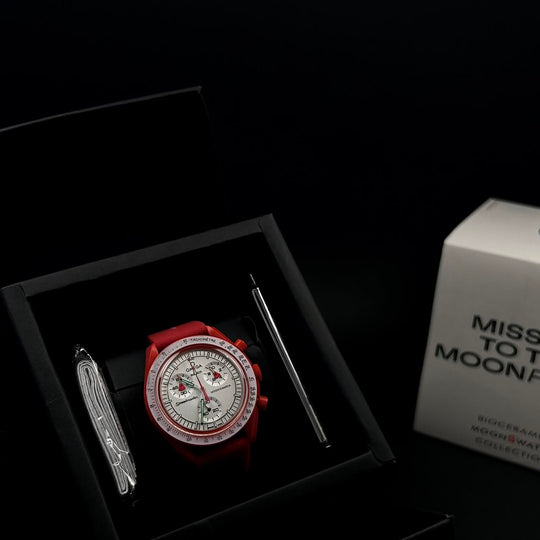 Omega MoonSwatch Mission to Mars – Red White