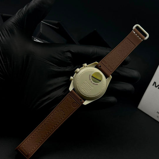 Omega MoonSwatch Mission to Saturn – Brown Beige