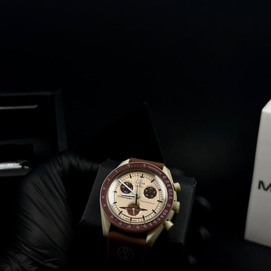 Omega MoonSwatch Mission to Saturn – Brown Beige
