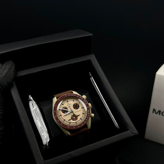 Omega MoonSwatch Mission to Saturn – Brown Beige