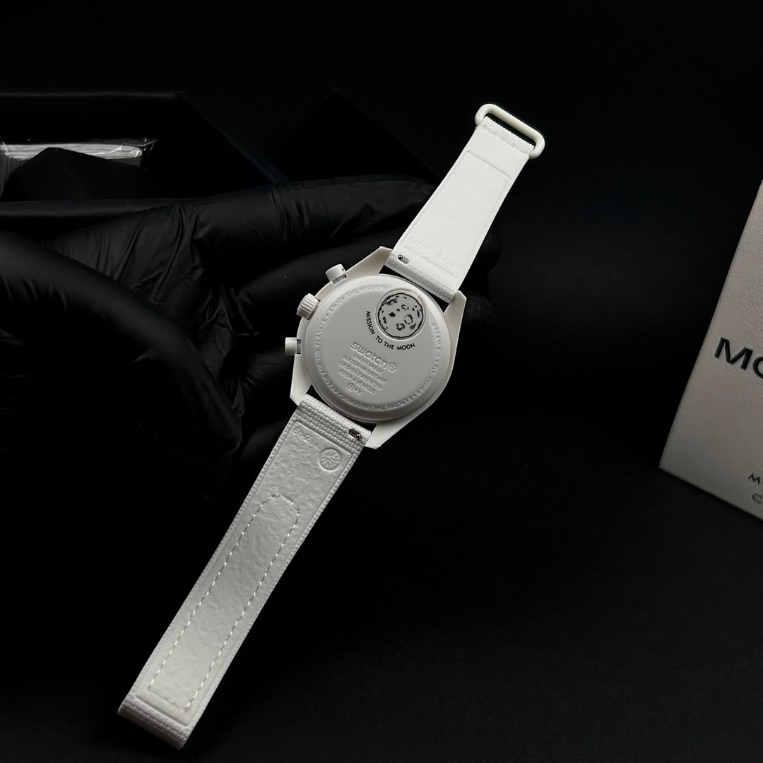 Omega MoonSwatch Mission to the Moon – White