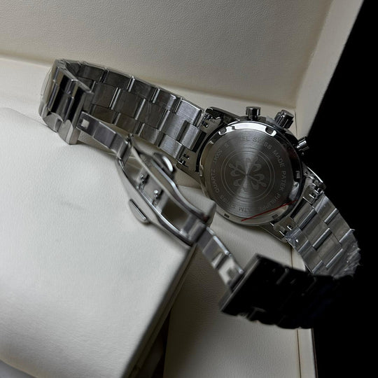 Patek Philippe Celestial Moonphase Chronograph For Him - Silver Black