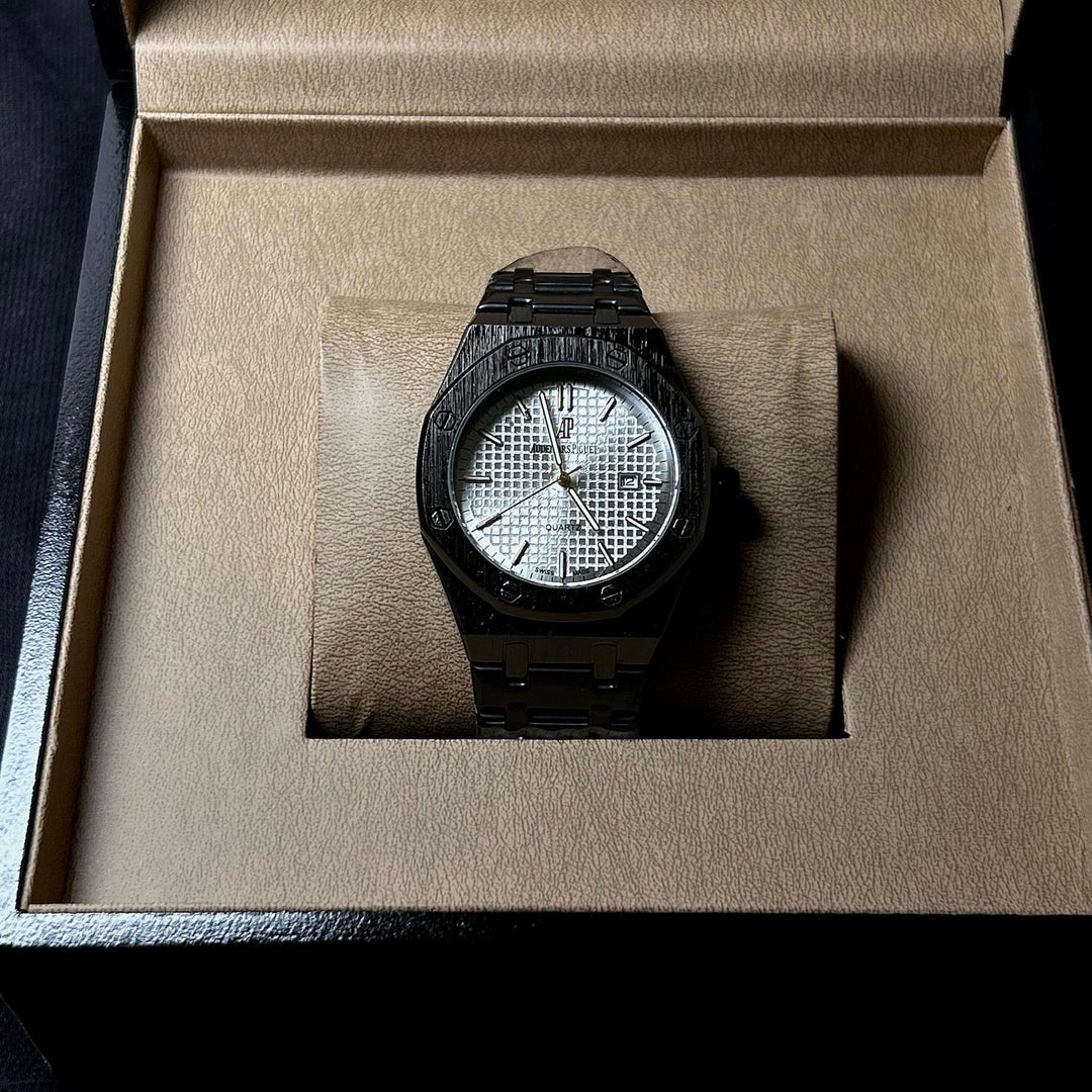 Audemars Piguet Classic Royal Oak For Him – Black White - Giiz store