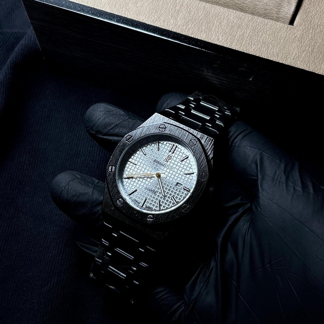 Audemars Piguet Classic Royal Oak For Him – Black White - Giiz store