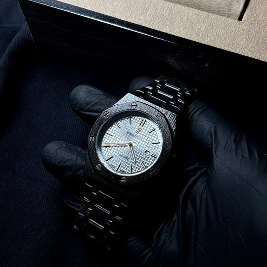 Audemars Piguet Classic Royal Oak For Him – Black White - Giiz store