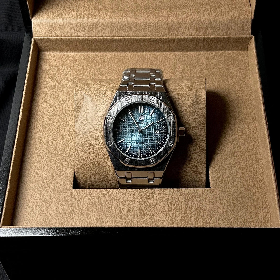 Audemars Piguet Classic Royal Oak For Him – Silver Blue - Giiz store