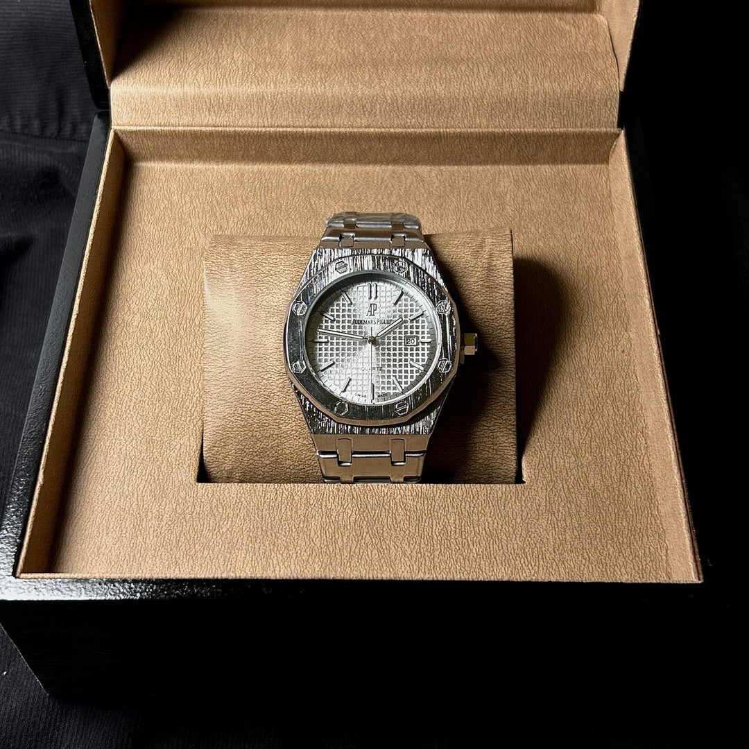 Audemars Piguet Classic Royal Oak For Him – Silver White - Giiz store