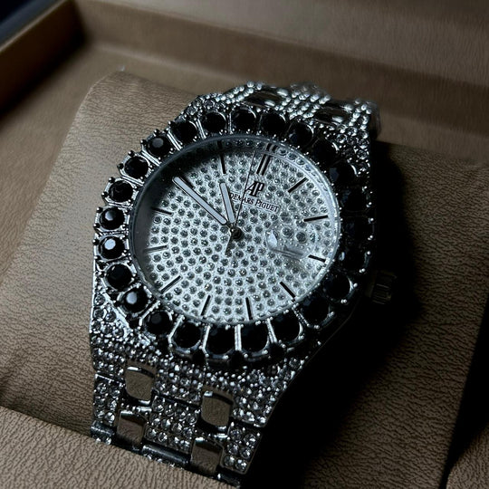 Audemars Piguet Full Diamond - Silver Black - Giiz store