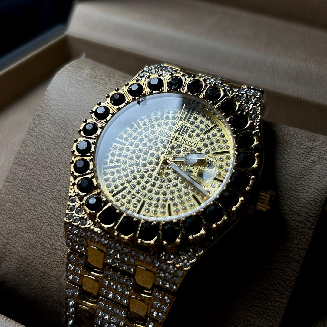 Audemars Piguet Full Diamond - Two Tone Gold Black - Giiz store