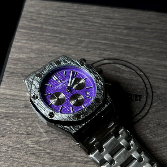 Audemars Piguet Royal Oak Chronograph For Him – Silver Purple - Giiz store