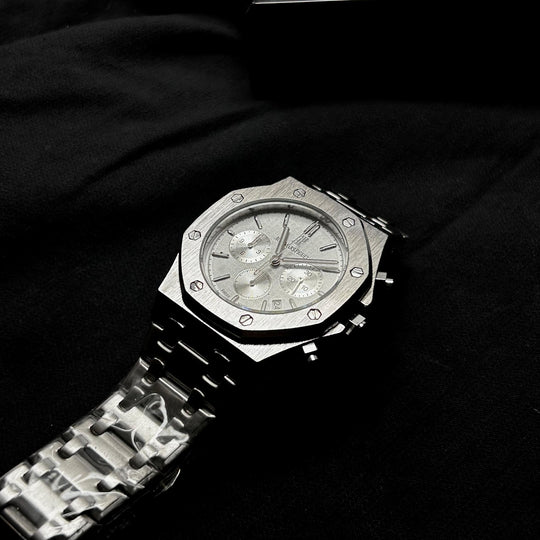 Audemars Piguet Royal Oak Chronograph For Him – Silver White Dial - Giiz store