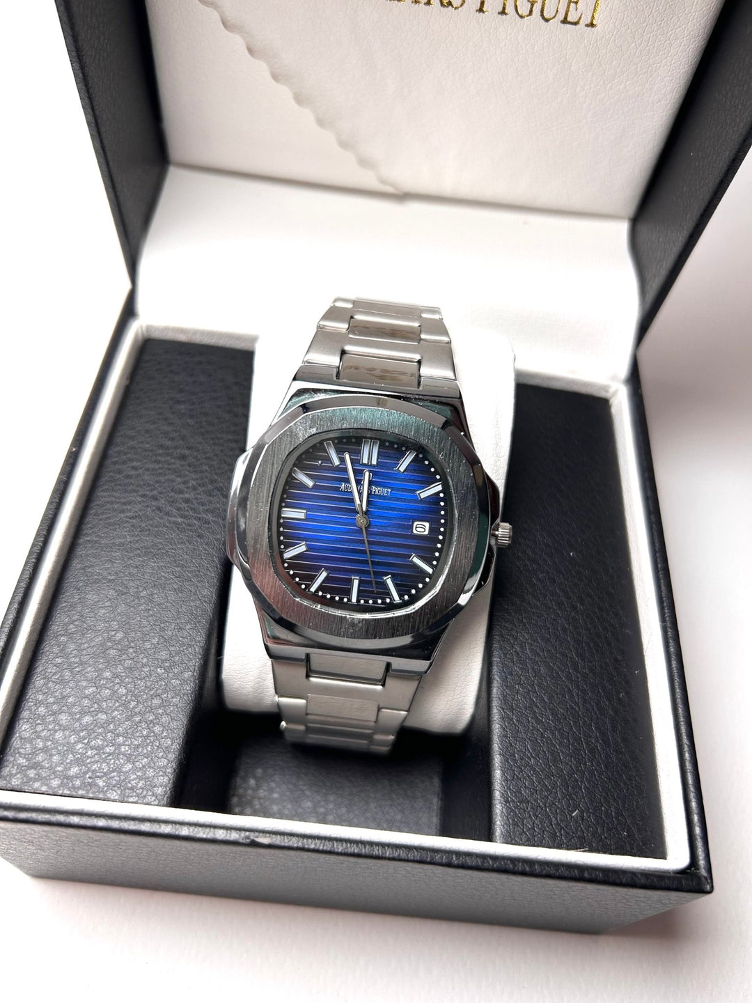 Audemars Piguet Royal Oak Nautilus For Him - Silver with Blue Dial - Giiz store